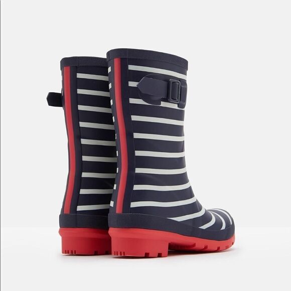 NWB JOULES MOLLY PRINTED MID HEIGHT RAIN BOOTS#20 - Picture 3 of 11